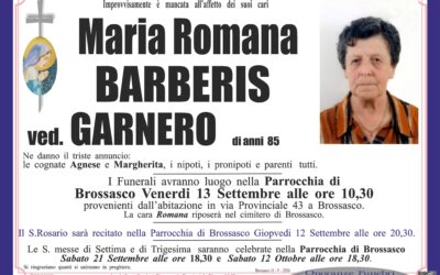 Barberis Maria Romana ved. Garnero