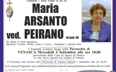 Arsanto Maria ved. Peirano