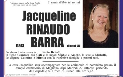 Rinaudo Jacqueline nata Barra